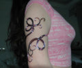 Black & Pink Butterfly Cuff