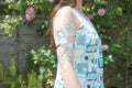 Blue & Silver Butterfly Arm Cuff