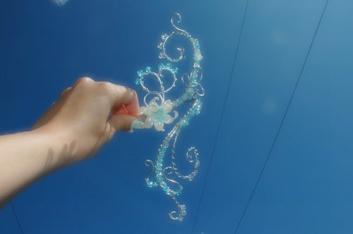 Aqua Butterfly Arm Cuff