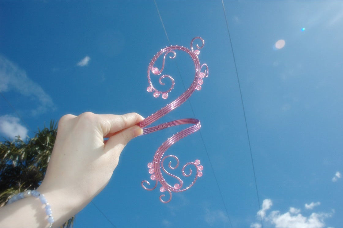 Pink Swirly Arm Cuff
