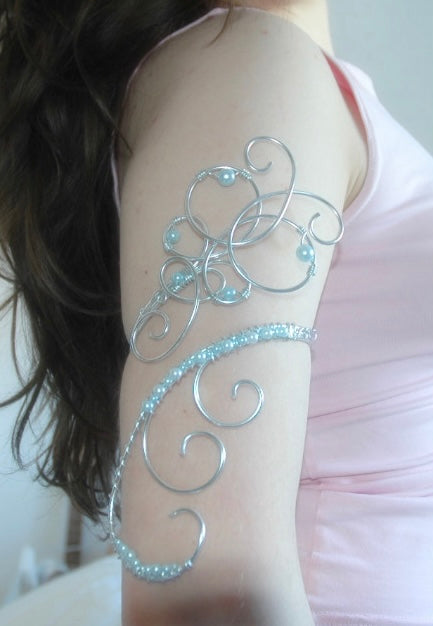 Baby Blue Butterfly Arm Cuff