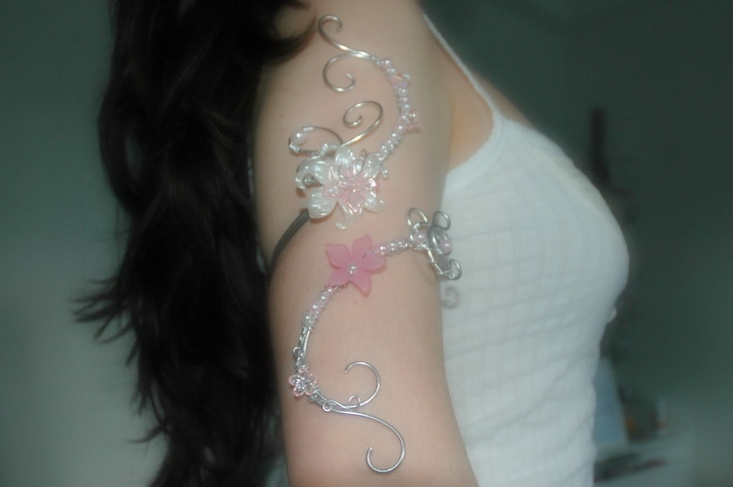 PRE-ORDER Baby Pink Butterfly Arm Cuff