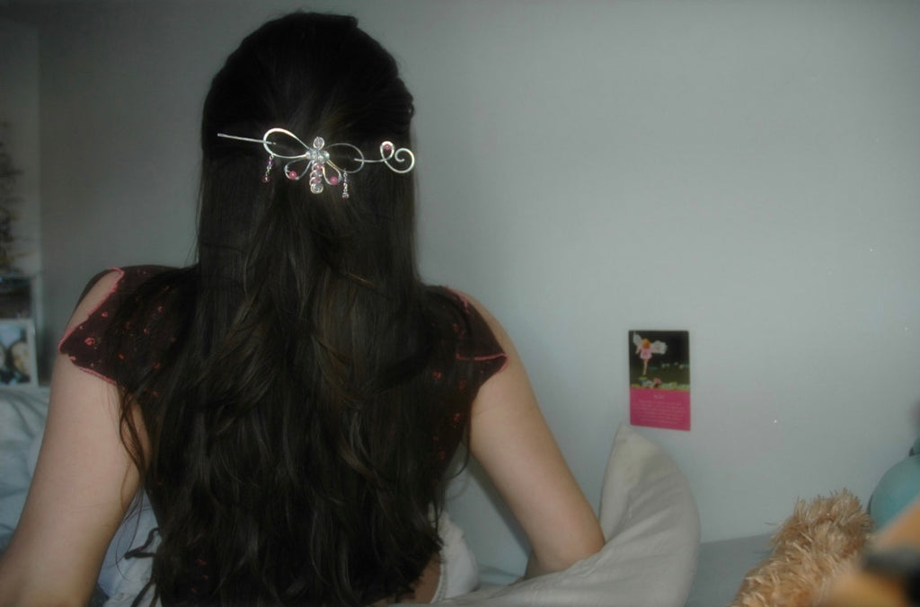 Baby Pink Dragonfly Hair Pin