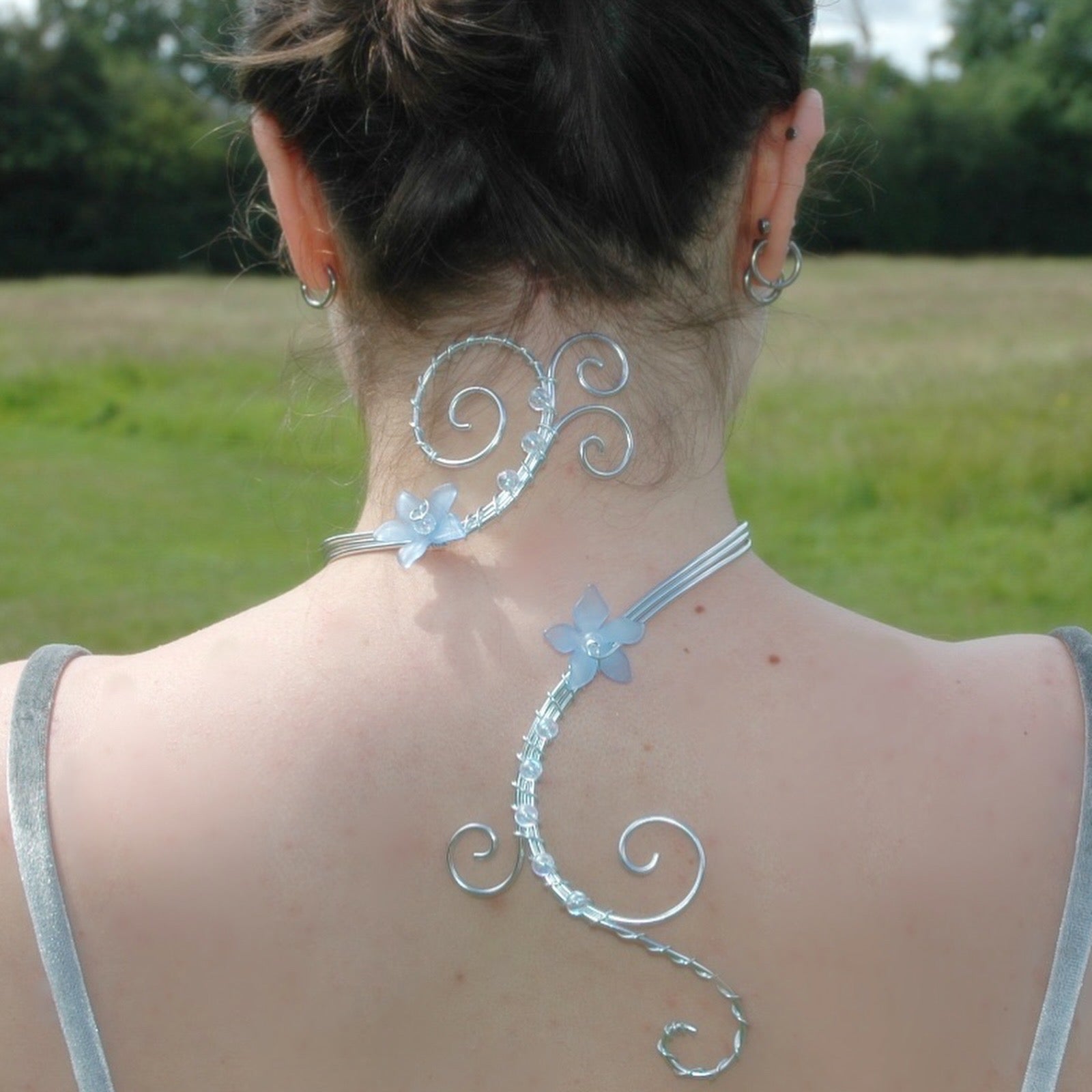 Orchid Neck Cuff