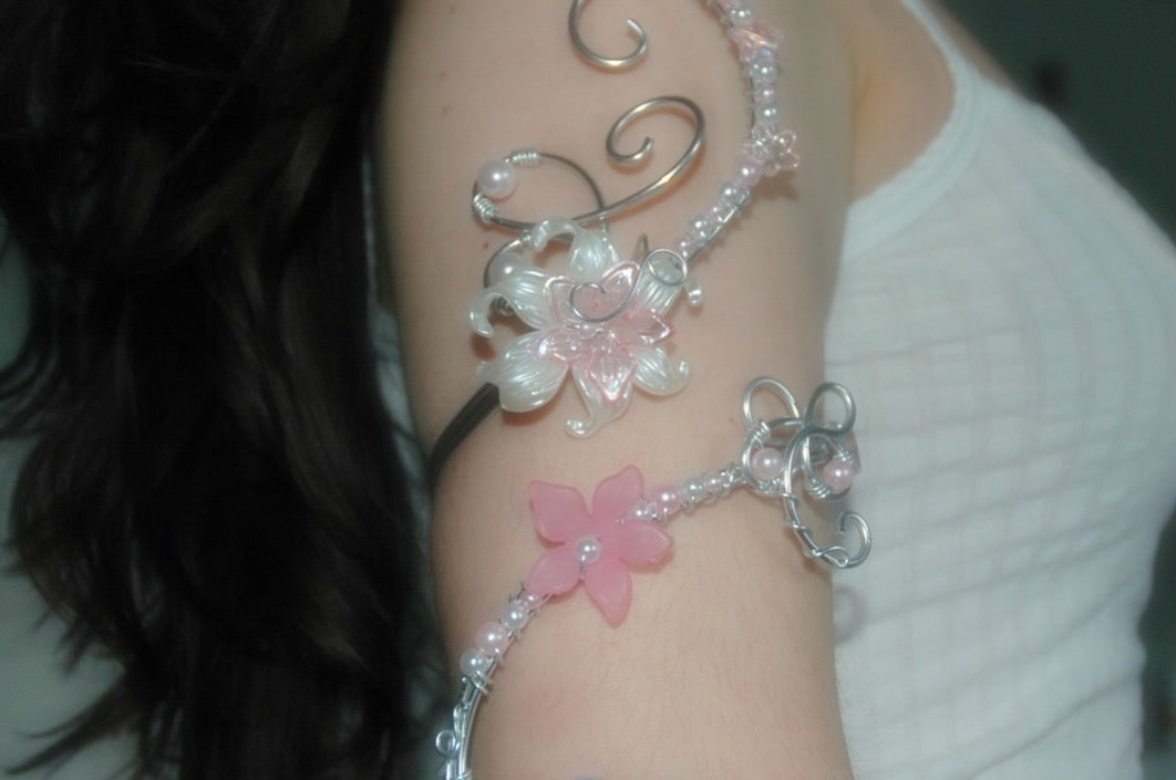 PRE-ORDER Baby Pink Butterfly Arm Cuff