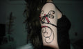 Black & Hot Pink Dragonfly Arm Cuff