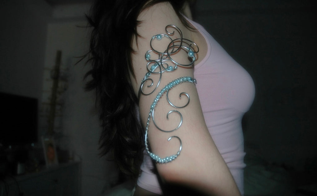 Baby Blue Butterfly Arm Cuff