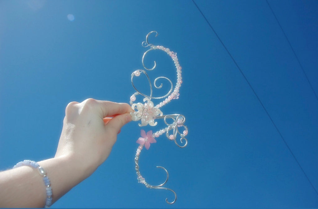 Baby Pink Butterfly Arm Cuff