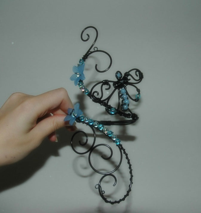 Black & Blue Dragonfly Cuff 🖤🩵